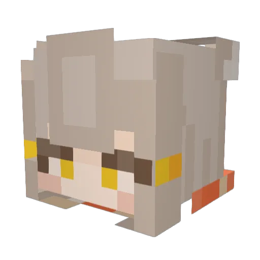 skywot Minecraft avatar head, 3D render