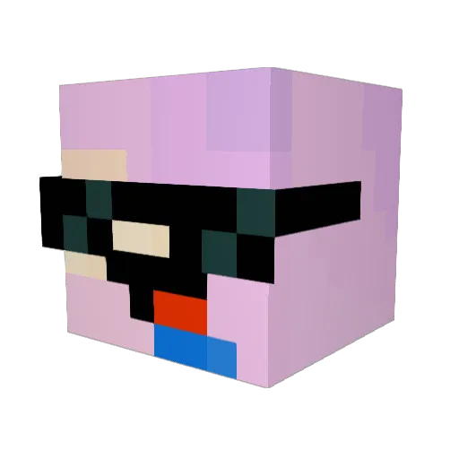 skywurs Minecraft avatar head, 3D render