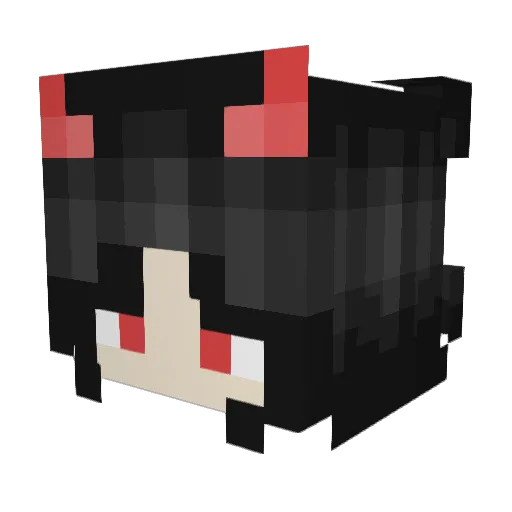 skyxwtch Minecraft avatar head, 3D render