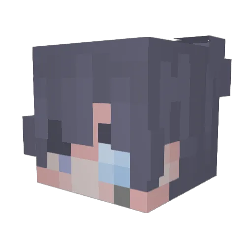 skyy_live Minecraft avatar head, 3D render