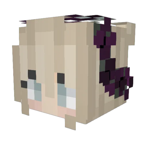 skyyed Minecraft avatar head, 3D render