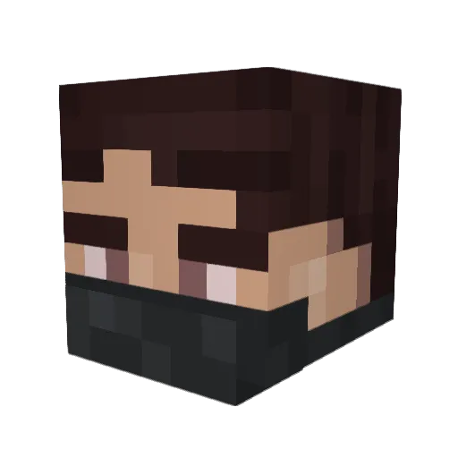 skzEt Minecraft avatar head, 3D render