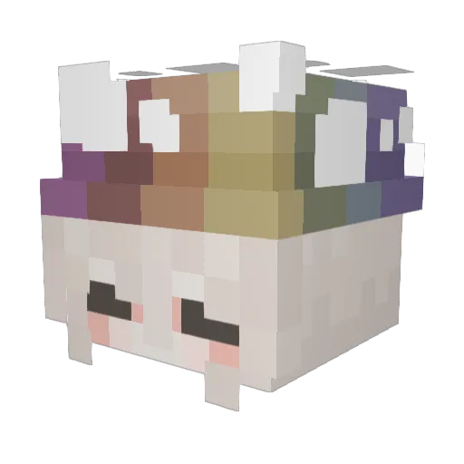 sl0use Minecraft avatar head, 3D render