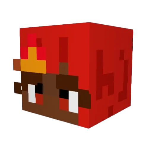 sl33pxs0l4r Minecraft avatar head, 3D render