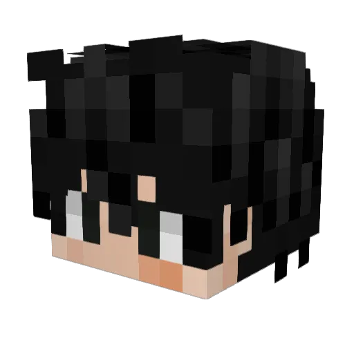 sl4u Minecraft avatar head, 3D render