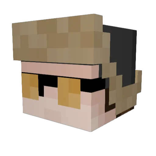 slabrt Minecraft avatar head, 3D render
