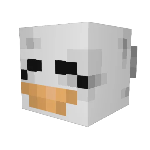 slacebo Minecraft avatar head, 3D render
