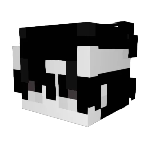 slacess Minecraft avatar head, 3D render