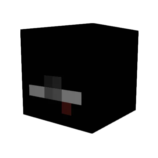 slacky Minecraft avatar head, 3D render