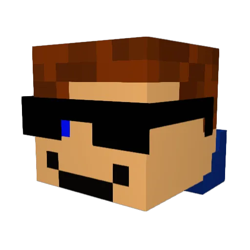 slagertjetuning Minecraft avatar head, 3D render