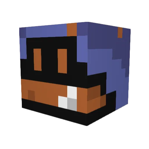 slaggers Minecraft avatar head, 3D render