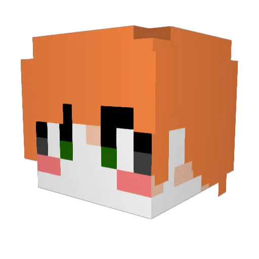 slagshell Minecraft avatar head, 3D render