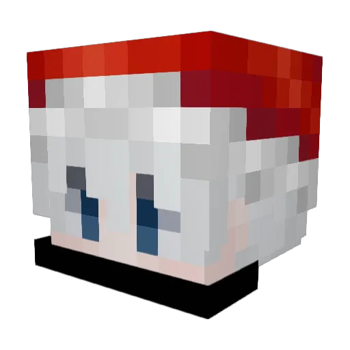 slagw Minecraft avatar head, 3D render