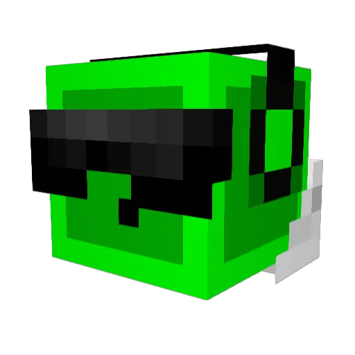 slaker187 Minecraft avatar head, 3D render