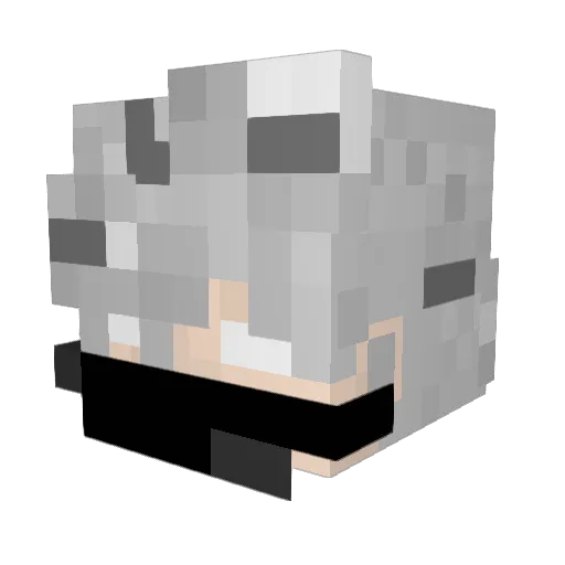 slandyk Minecraft avatar head, 3D render