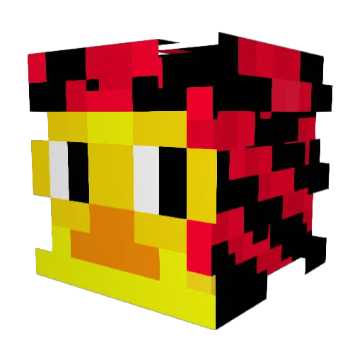 slapeta Minecraft avatar head, 3D render