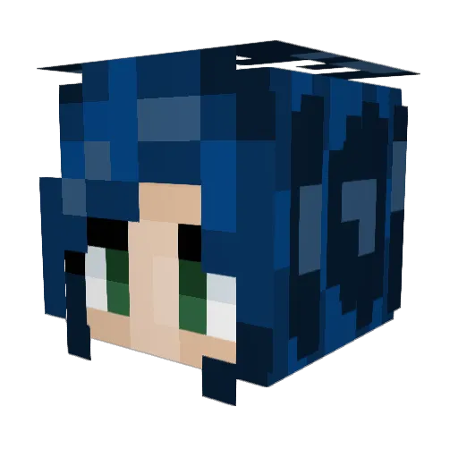 slapkebin Minecraft avatar head, 3D render