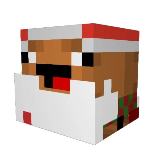 slapovic Minecraft avatar head, 3D render