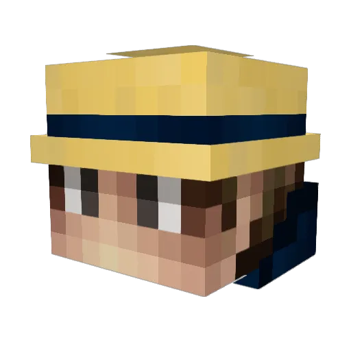 slappz1x Minecraft avatar head, 3D render