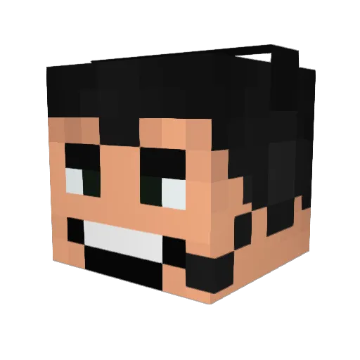 slapshot32 Minecraft avatar head, 3D render