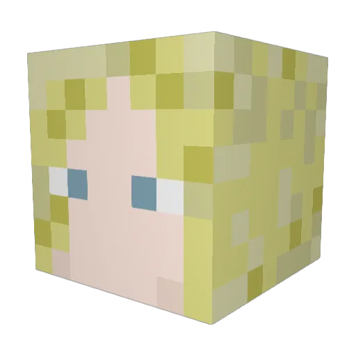 slark_n Minecraft avatar head, 3D render