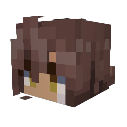 slashharken Minecraft avatar head, 3D render