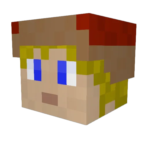 slaskalauri Minecraft avatar head, 3D render