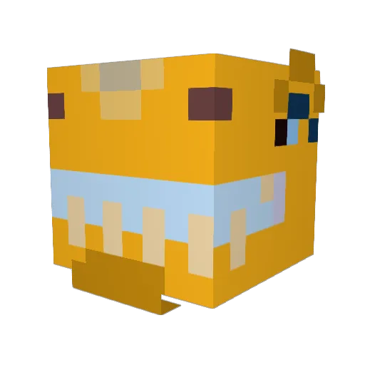slate16000 Minecraft avatar head, 3D render