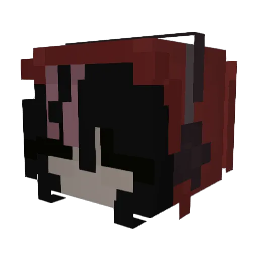 slater_jj Minecraft avatar head, 3D render