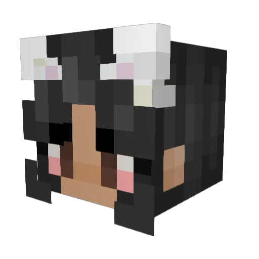 slattly Minecraft avatar head, 3D render