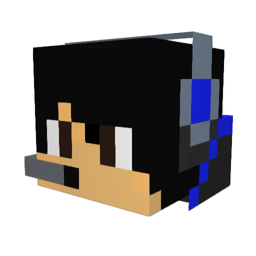 slavkon Minecraft avatar head, 3D render