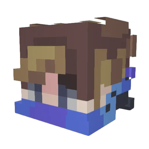 slayPrime Minecraft avatar head, 3D render