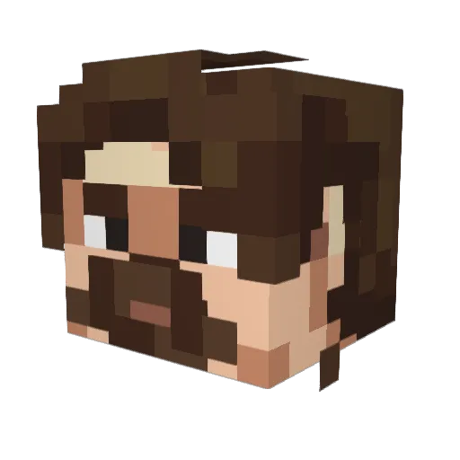slayrincik Minecraft avatar head, 3D render