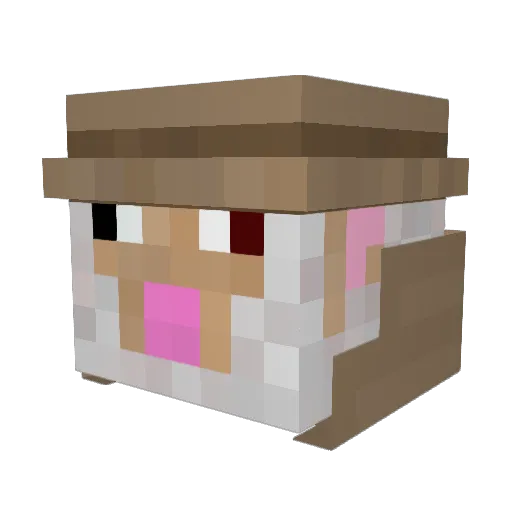 slaytm Minecraft avatar head, 3D render