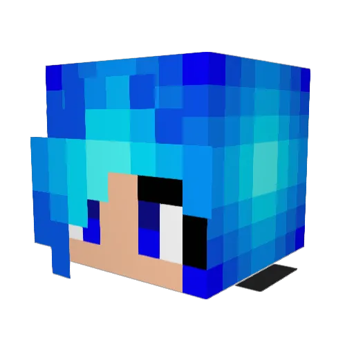 slbeers Minecraft avatar head, 3D render