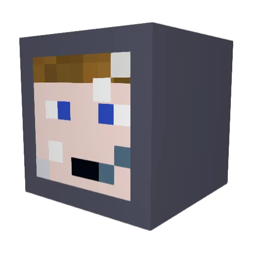 slchilds Minecraft avatar head, 3D render