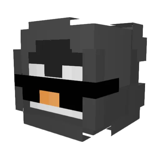 slcn Minecraft avatar head, 3D render