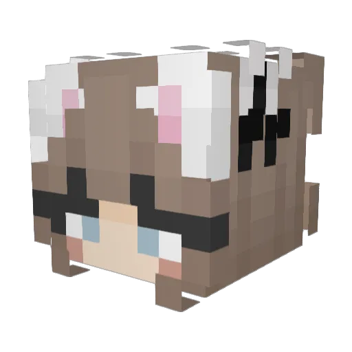 sldzm Minecraft avatar head, 3D render