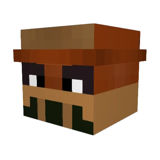 sleam22 Minecraft avatar head, 3D render