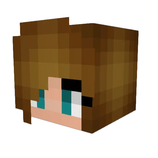 sleebydronk Minecraft avatar head, 3D render