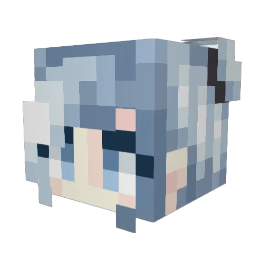 sleekchick Minecraft avatar head, 3D render
