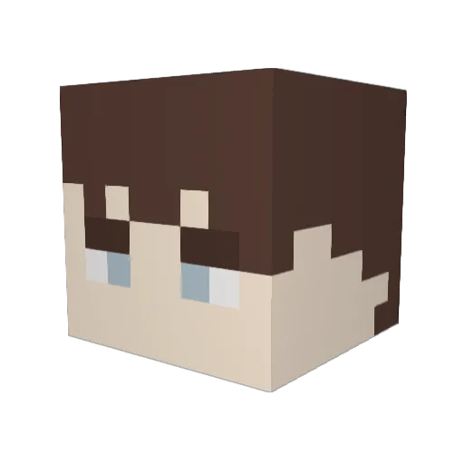 sleep_horizon Minecraft avatar head, 3D render