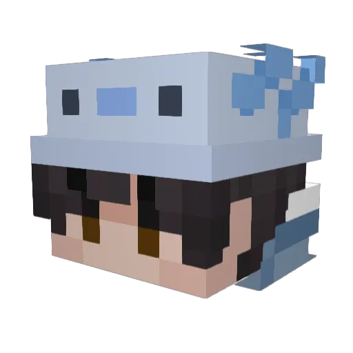 sleep_star Minecraft avatar head, 3D render