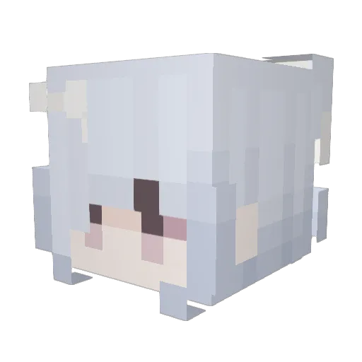 sleepcalls Minecraft avatar head, 3D render