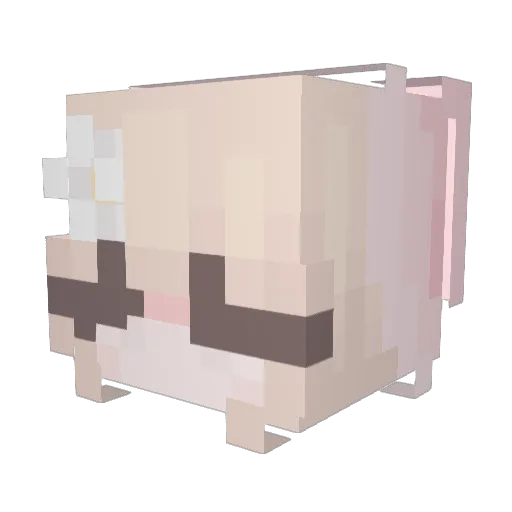 sleepiestvalerie Minecraft avatar head, 3D render