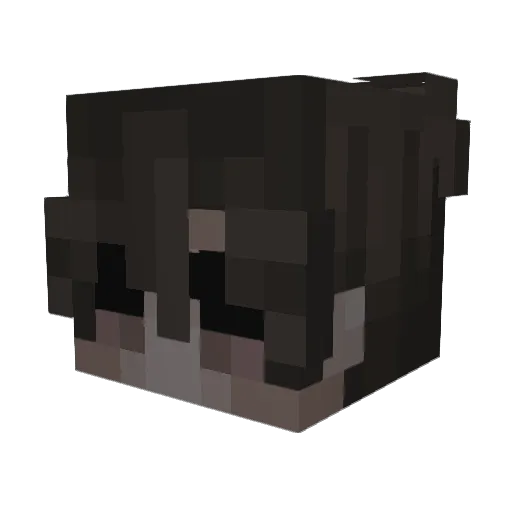 sleepizi Minecraft avatar head, 3D render