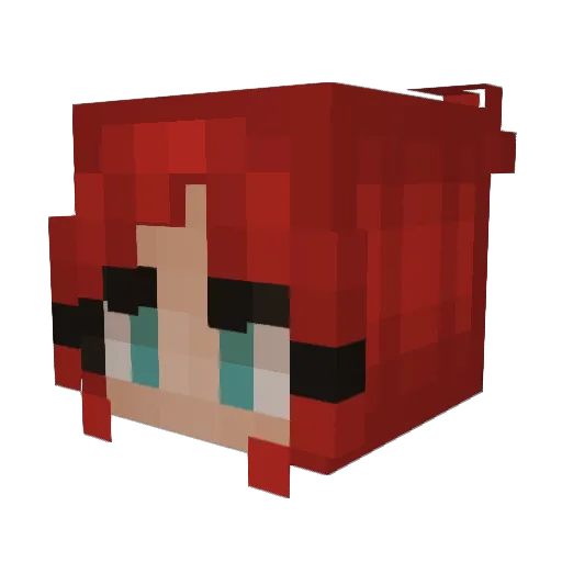 sleepji Minecraft avatar head, 3D render