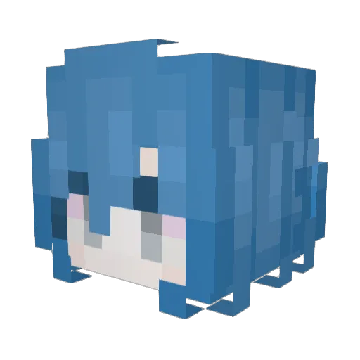 sleepwalking0421 Minecraft avatar head, 3D render