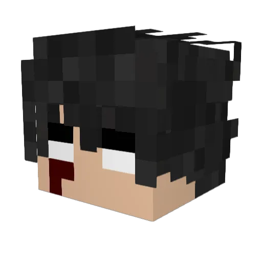 sleepyBLATANT Minecraft avatar head, 3D render