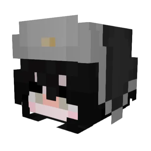 sleepyLeyla Minecraft avatar head, 3D render